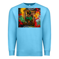 Ocean Blue juneteenth black woman fashion girl Premium Sweatshirt - CowGirlArtShop