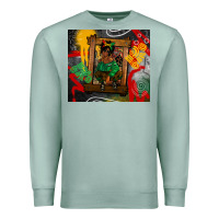 Seafoam juneteenth black woman fashion girl Premium Sweatshirt - CowGirlArtShop