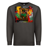 Smoke juneteenth black woman fashion girl Premium Sweatshirt - CowGirlArtShop