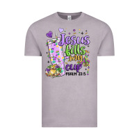 Vintage Zinc mardi gras jesus fills my cup Vintage Tee - MaliasSmallBusiness