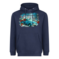 Navy its the wonderful time of the year truck Heavyweight Hoodie - CowGirlArtShop