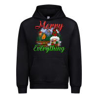 Black merry everything Urban Hoodie - BundleAndBundleShop
