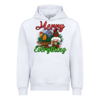 White merry everything Urban Hoodie - BundleAndBundleShop