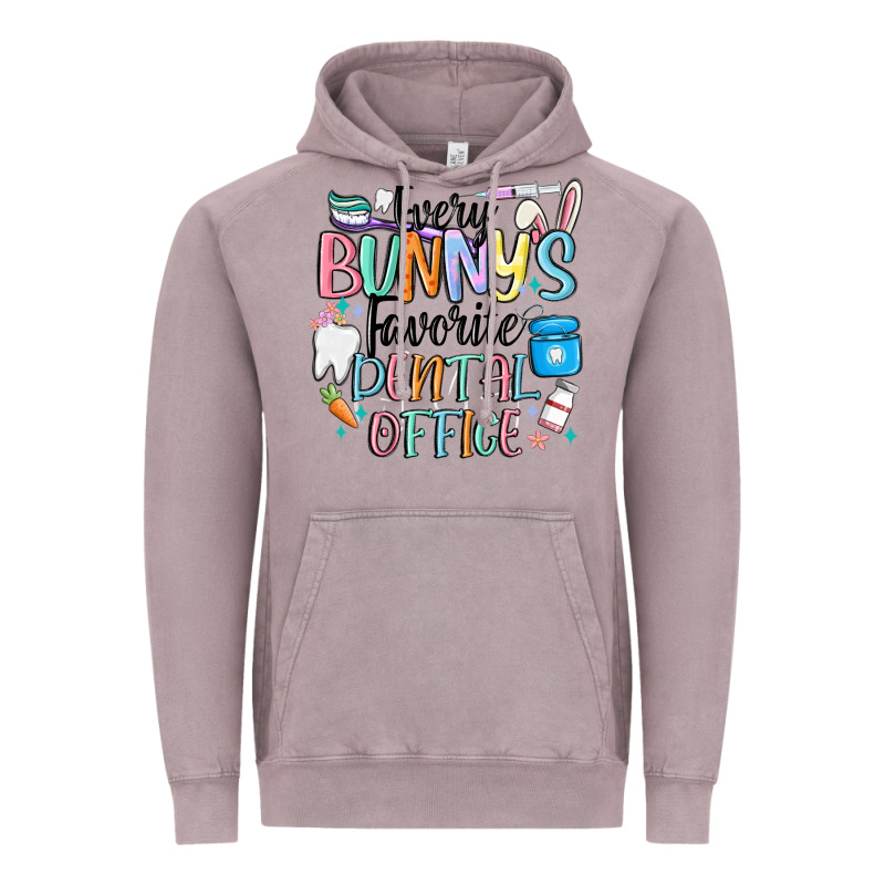 Every Bunnys Favorite Dental Office Vintage Hoodie by MaliasSmallBusiness | Teevron