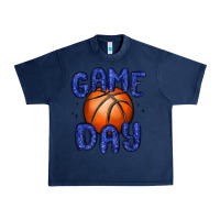 Navy game day basketball Urban Heavy Tee - MaliasSmallBusiness