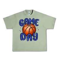 Oil Green game day basketball Urban Heavy Tee - MaliasSmallBusiness
