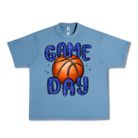 Pebble Blue game day basketball Urban Heavy Tee - MaliasSmallBusiness