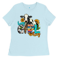 Baby Blue hay girl hay Ladies Tee - AdoDesignShop