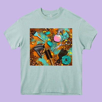 Hair Tech Heavy Core Tee Designed By Adodesignshop