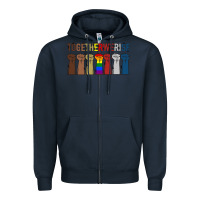 Navy Togetherwerise Zipper Hoodie - Bettercallsaul