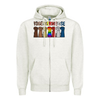 Oatmeal Heather Togetherwerise Zipper Hoodie - Bettercallsaul