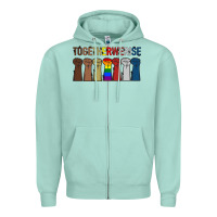 Seafoam Togetherwerise Zipper Hoodie - Bettercallsaul