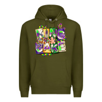 Army Green king cake mardi gras Premium Hoodie - CowGirlArtShop