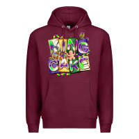 Burgundy king cake mardi gras Premium Hoodie - CowGirlArtShop