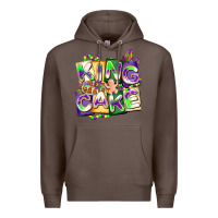 Coffee king cake mardi gras Premium Hoodie - CowGirlArtShop