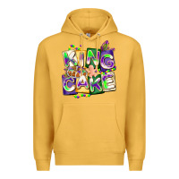 Mustard king cake mardi gras Premium Hoodie - CowGirlArtShop