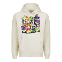 Oatmeal Heather king cake mardi gras Premium Hoodie - CowGirlArtShop