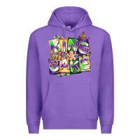 Purple king cake mardi gras Premium Hoodie - CowGirlArtShop