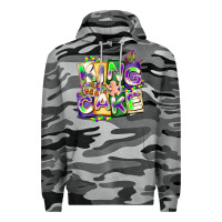 Slate Camo king cake mardi gras Premium Hoodie - CowGirlArtShop