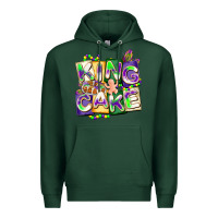Sports Green king cake mardi gras Premium Hoodie - CowGirlArtShop