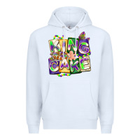 White king cake mardi gras Premium Hoodie - CowGirlArtShop