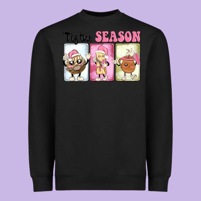 Christmas Tis The Season Heavyweight Sweatshirt Designed By Maliassmallbusiness