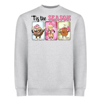 Heather Grey Christmas tis the season Heavyweight Sweatshirt - MaliasSmallBusiness
