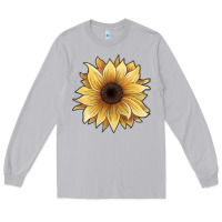 Moon Dust watercolor sunflower Long Sleeve Tee - JahusDesignShop