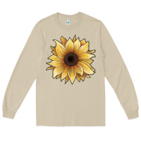Mushroom watercolor sunflower Long Sleeve Tee - JahusDesignShop