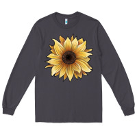 Smoke watercolor sunflower Long Sleeve Tee - JahusDesignShop