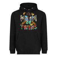 Black mom of twins boys mother's day Heavyweight Hoodie - CowGirlArtShop