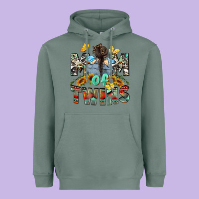 Mom Of Twins Boys Mother's Day Heavyweight Hoodie Designed By Cowgirlartshop