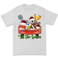 Dove Grey tis the season sports truck christmas Premium Tee - AdoDesignShop