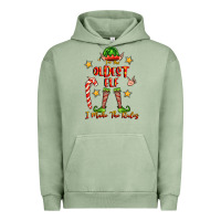 Pigment Oil Green im the oldest elf i make the rules Urban Hoodie - FaDigitalArtStudio