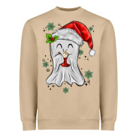 Mushroom merry christmas ghost Heavyweight Sweatshirt - MaliasSmallBusiness