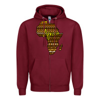 Burgundy Africa Zipper Hoodie - Bettercallsaul