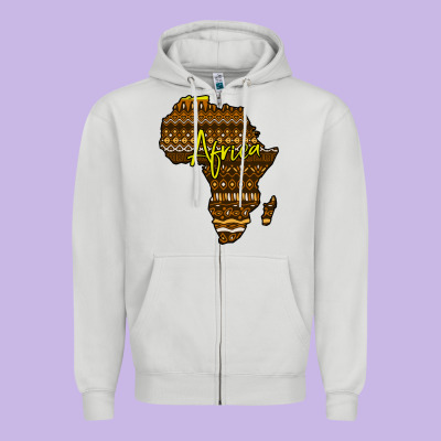 Africa Zipper Hoodie Designed By Bettercallsaul