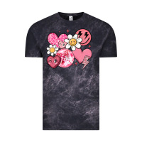 Cloud Black retro valentines day Vintage Tee - MaliasSmallBusiness