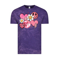 Cloud Purple retro valentines day Vintage Tee - MaliasSmallBusiness