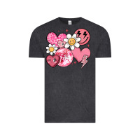 Vintage Black retro valentines day Vintage Tee - MaliasSmallBusiness