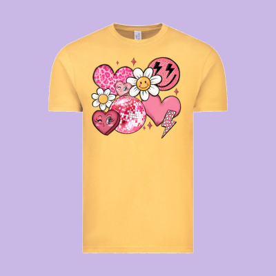 Retro Valentines Day Vintage Tee Designed By Maliassmallbusiness