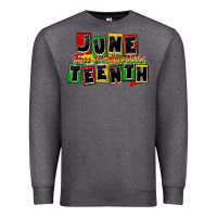 Charcoal Heather juneteenth freeish since 1865 Premium Sweatshirt - CowGirlArtShop