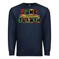 Navy juneteenth freeish since 1865 Premium Sweatshirt - CowGirlArtShop