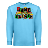 Ocean Blue juneteenth freeish since 1865 Premium Sweatshirt - CowGirlArtShop
