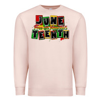 Pale Pink juneteenth freeish since 1865 Premium Sweatshirt - CowGirlArtShop