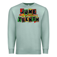Seafoam juneteenth freeish since 1865 Premium Sweatshirt - CowGirlArtShop