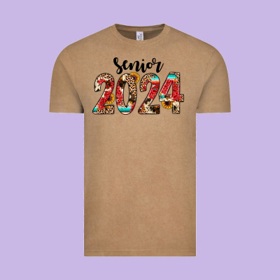 Senior 2024 Western Vintage Tee Designed By Jahusdesignshop