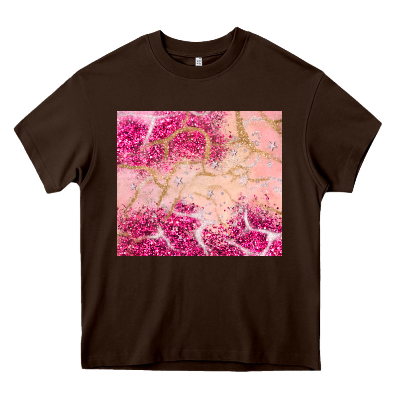 Pink Glitter Heavy Core Tee by JahusDesignShop | Teevron