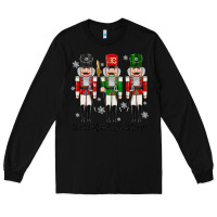 Black Nuts About Christmas Long Sleeve Tee - MaliasSmallBusiness