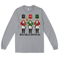 Heather Grey Nuts About Christmas Long Sleeve Tee - MaliasSmallBusiness
